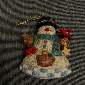 Ceramic Snowman Ornament